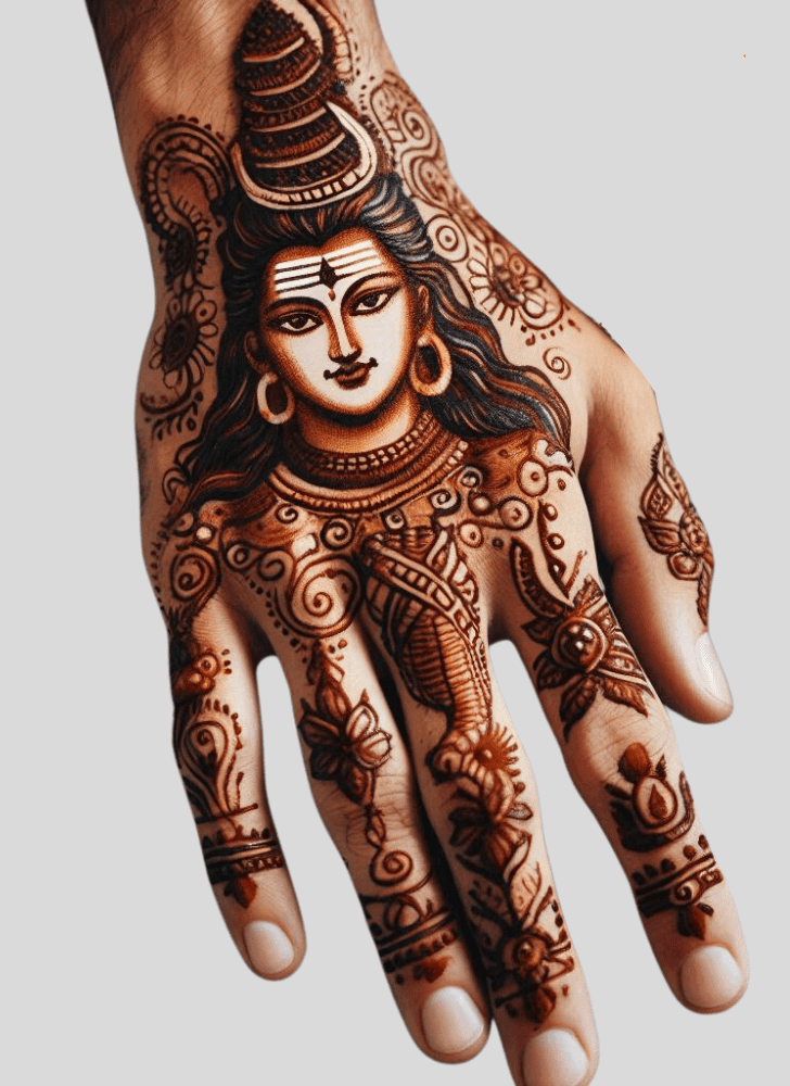 Splendid Shiv Henna Design