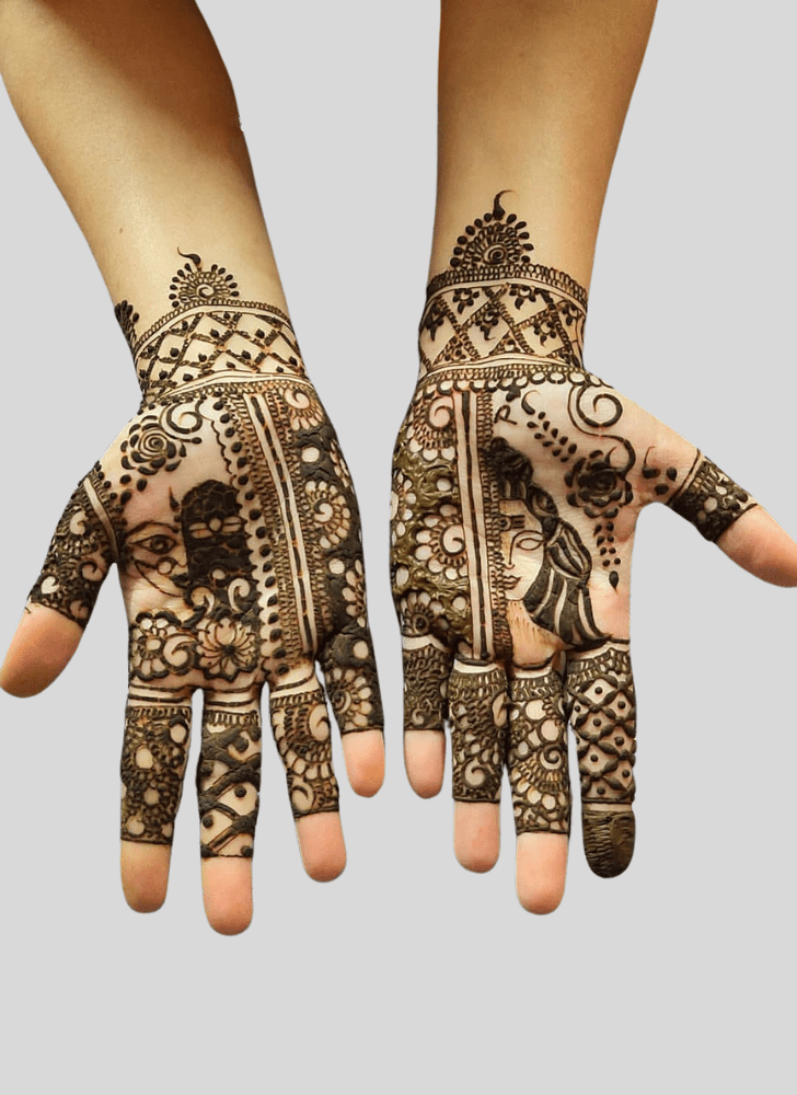 Superb Shiv Henna Design