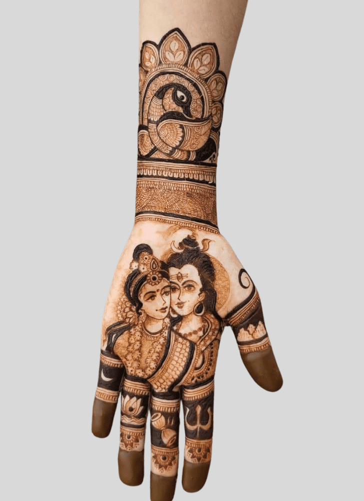 Wonderful Shiv Mehndi Design