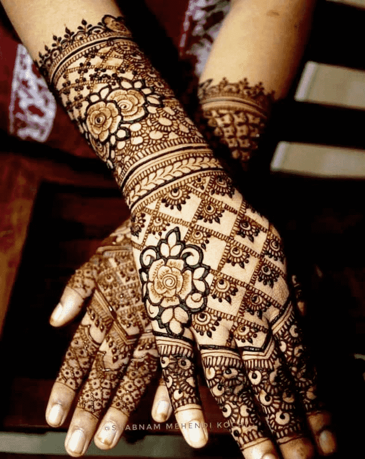 Cute Shivratri Henna design