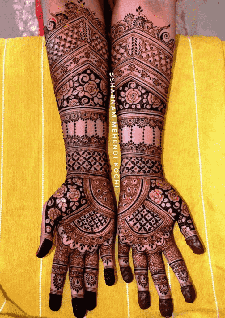 Radiant Shivratri Henna design