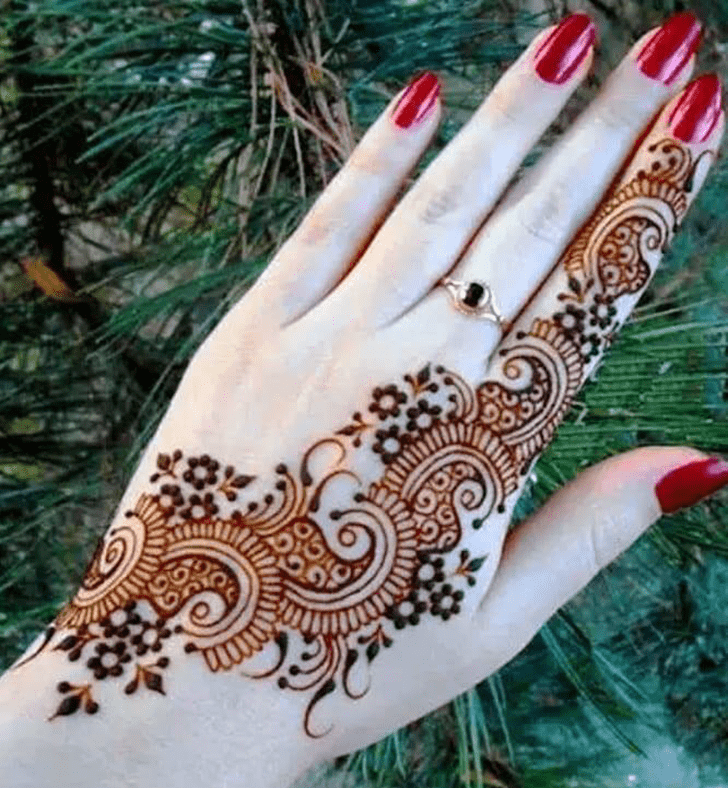 Excellent Side Henna Design