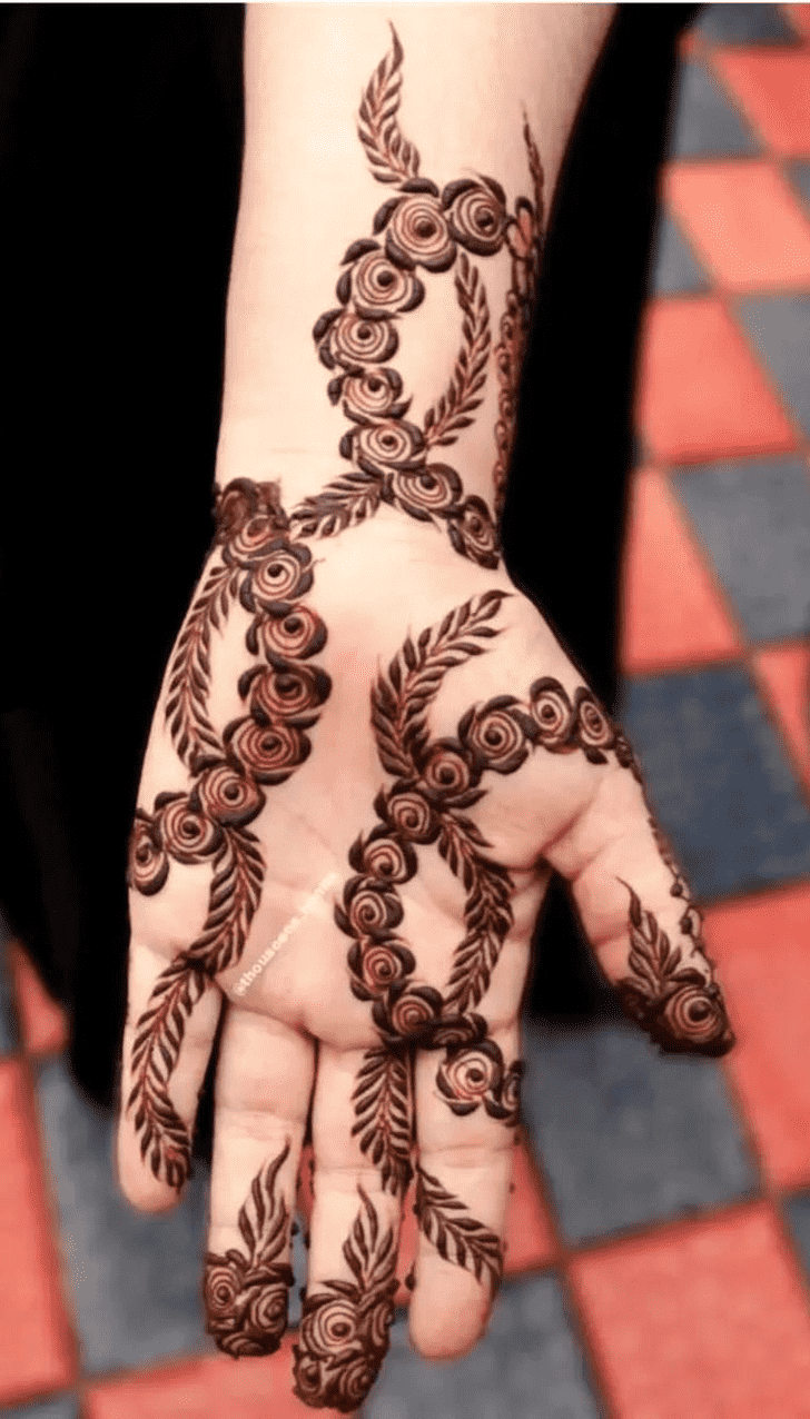 Awesome Side Henna Design