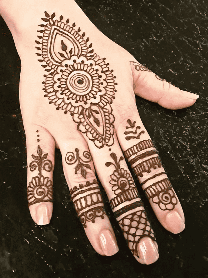 Awesome Simple Palm Henna Design