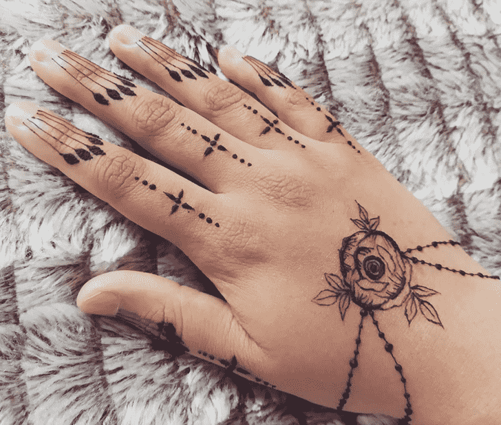 Angelic South Korea Henna Design