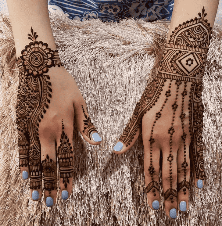 Elegant South Korea Henna Design