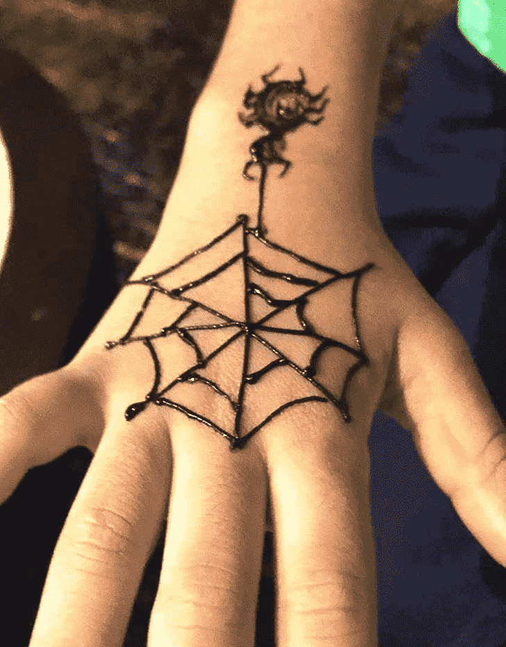 Spidersome Spider Henna design