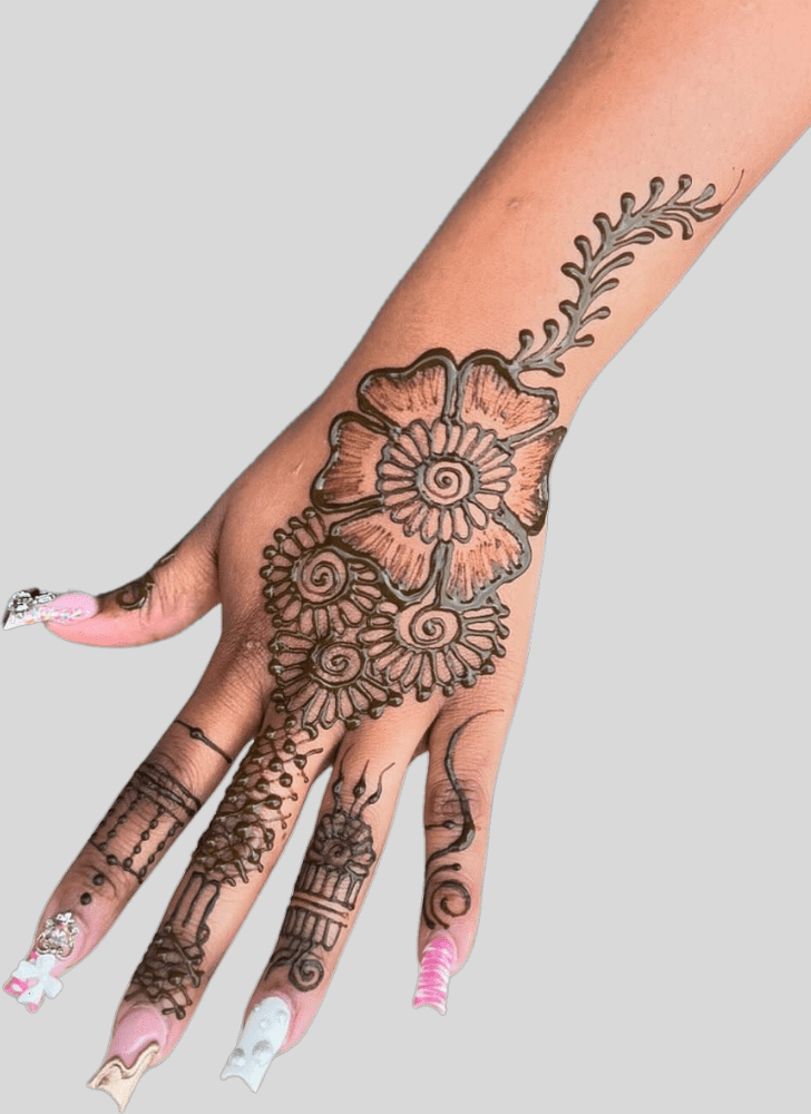 Elegant Sri Lanka Henna Design