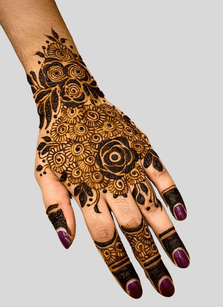 Admirable Stencils Mehndi Design