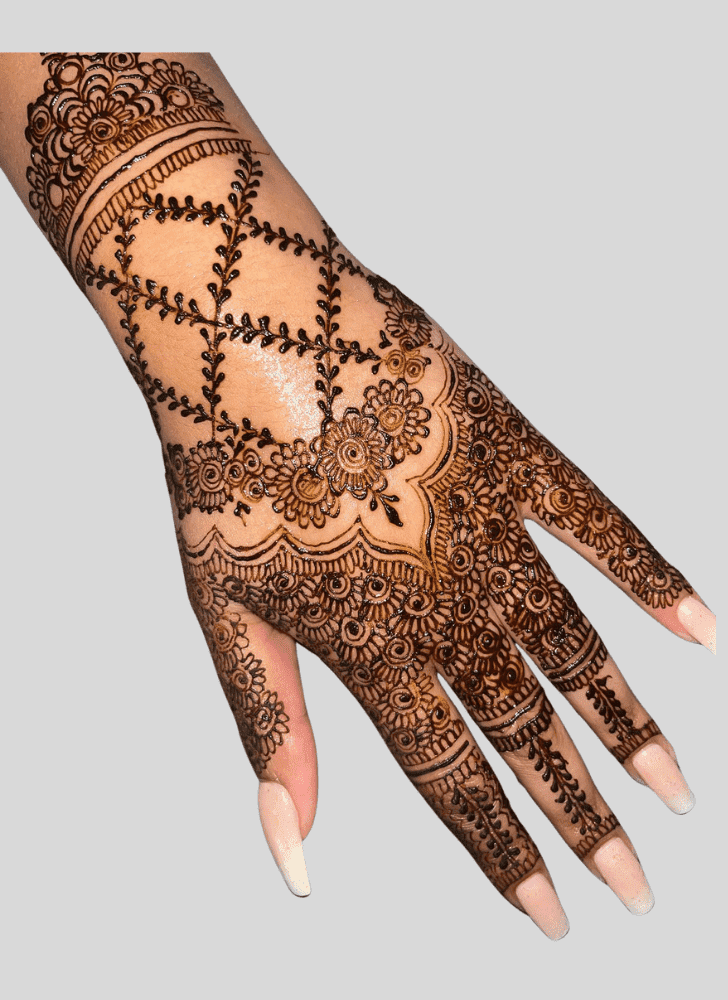 Alluring Stencils Henna Design