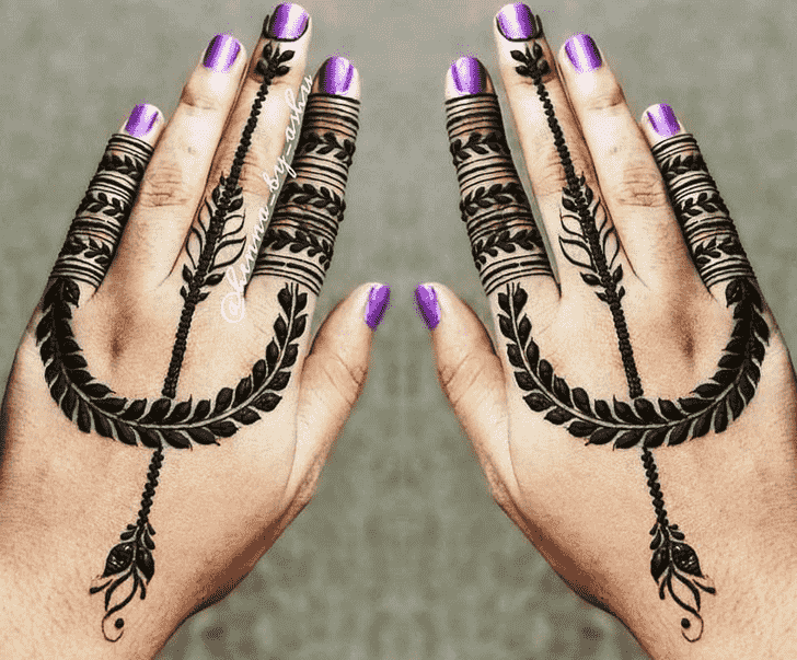 Arm Stylish Henna Design