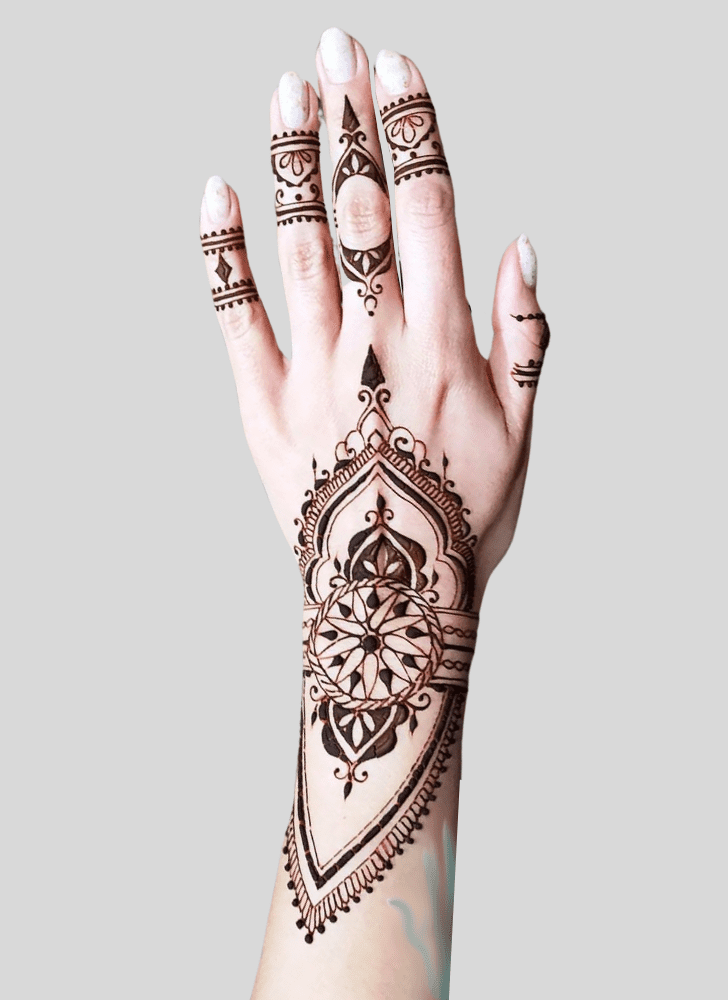 Appealing Temporary Henna Design