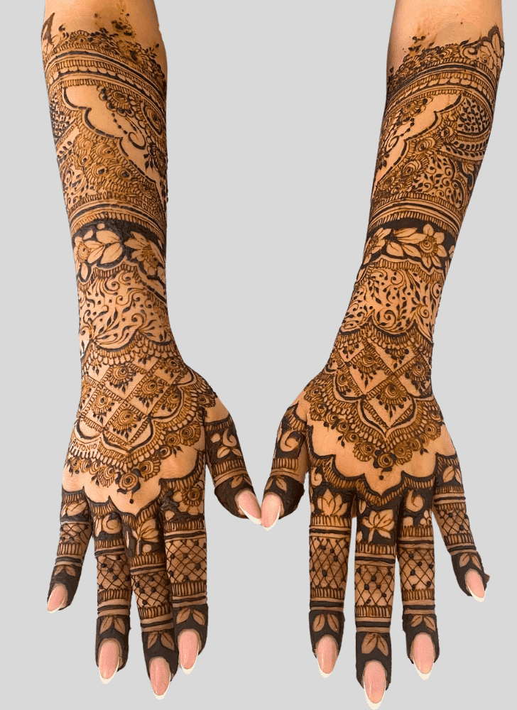 Delicate Temporary Henna Design