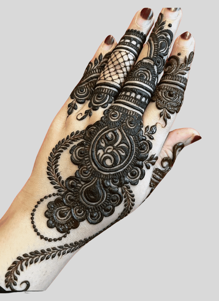 Refined Temporary Henna Design