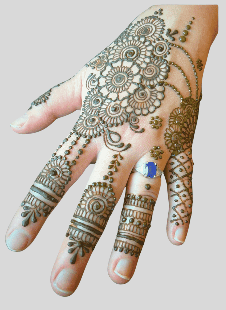 Resplendent Temporary Henna Design