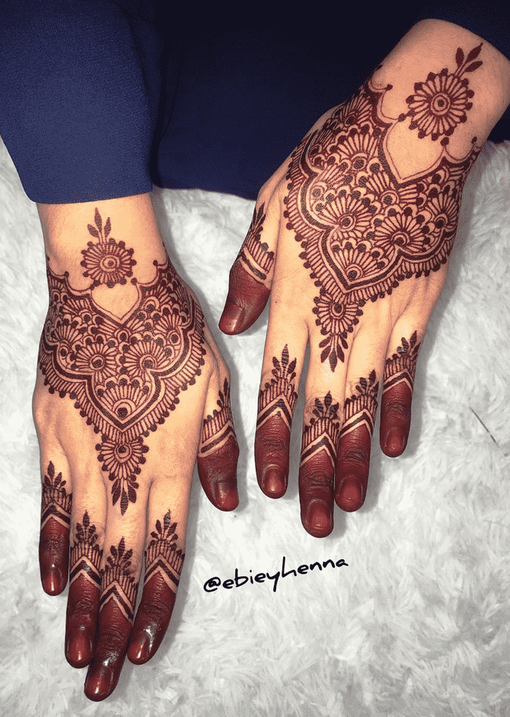 Angelic Thiruvananthapuram Henna Design