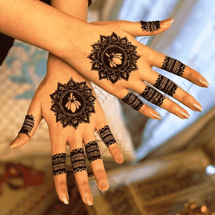 Arm Tikki Henna Design