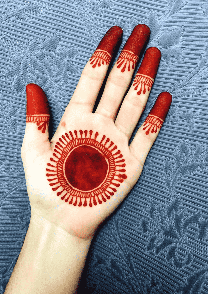 Delicate Tikki Henna Design