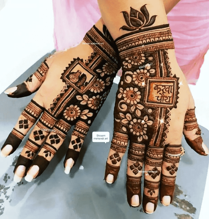 Alluring Trading Mehndi Design