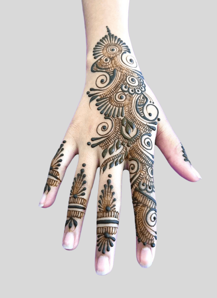 Admirable Tribal Mehndi Design