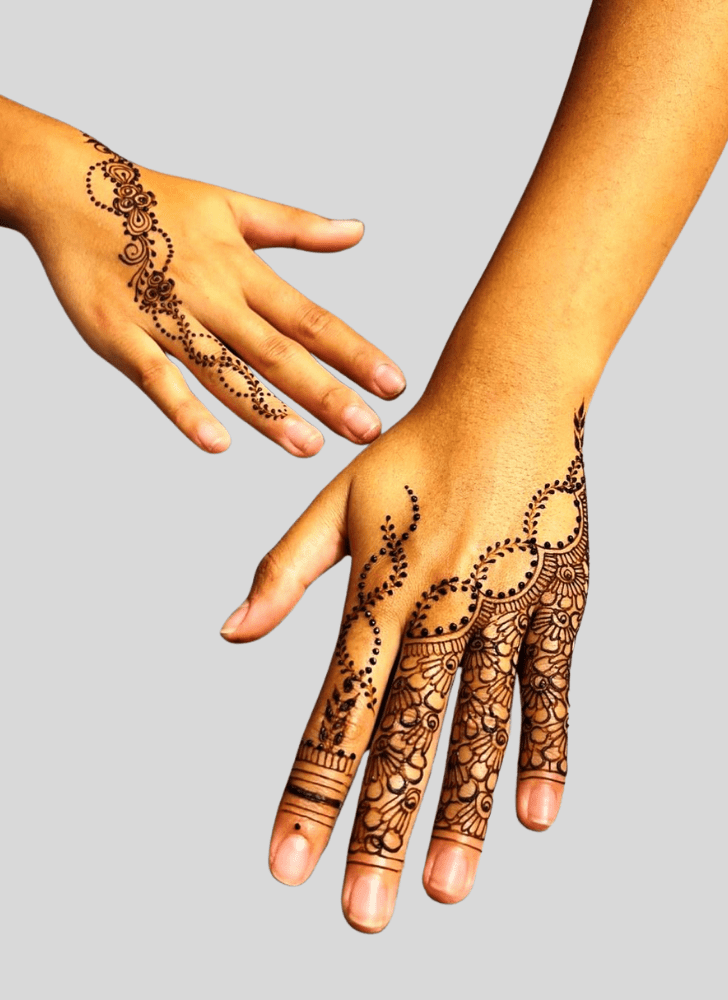 Resplendent Tribal Henna Design