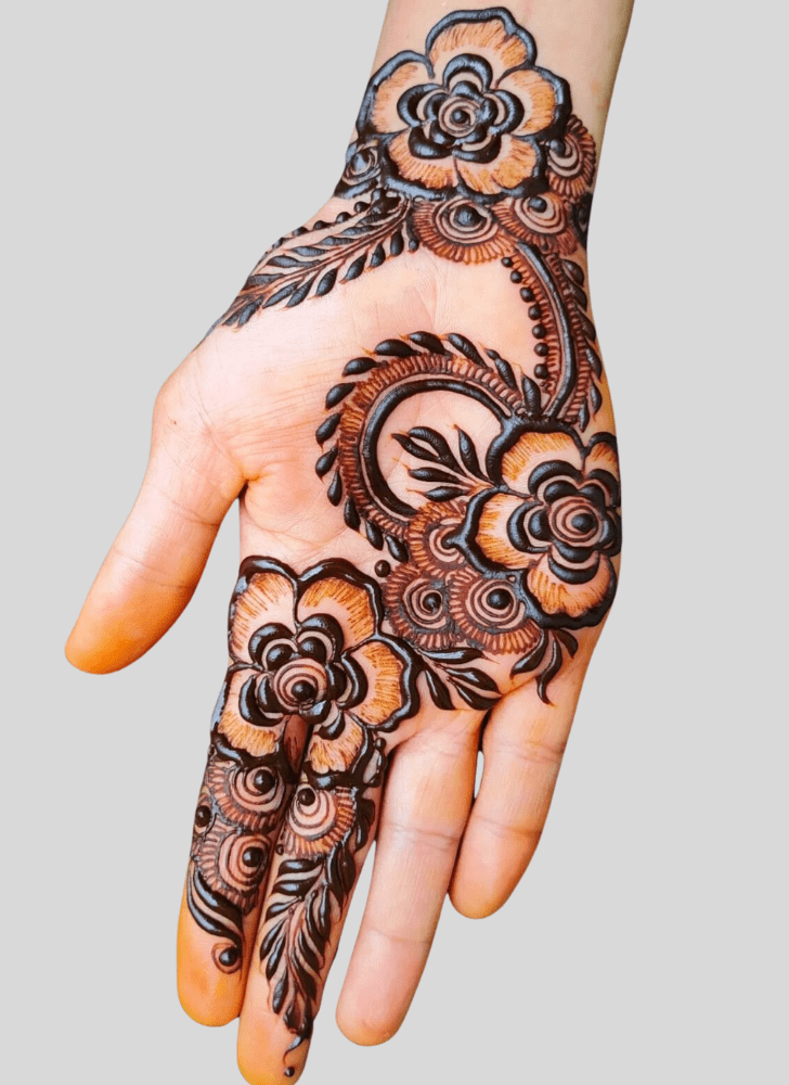 Elegant Uttarayan Henna Design