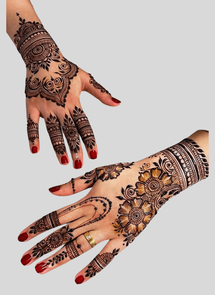 Nice Uttarayan Henna Design