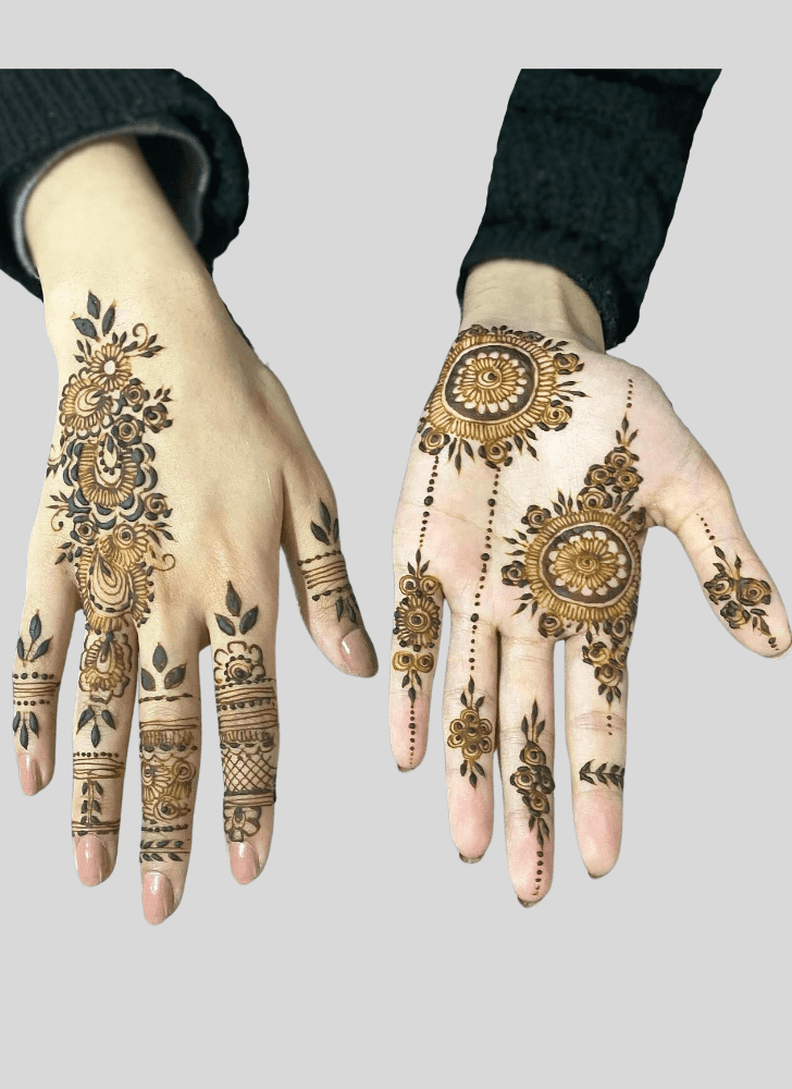 Wonderful Uttarayan Mehndi Design