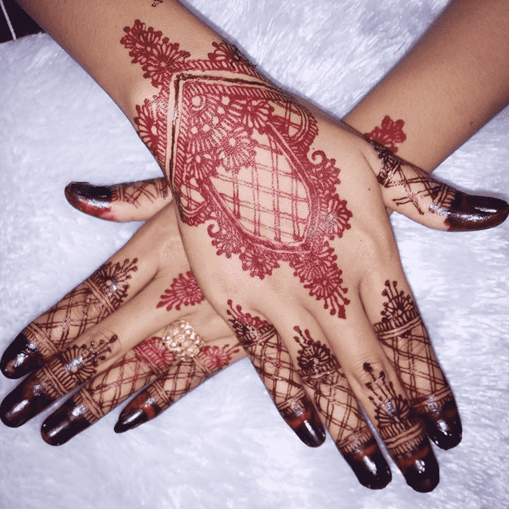 Wonderful Valentines Day Mehndi Design