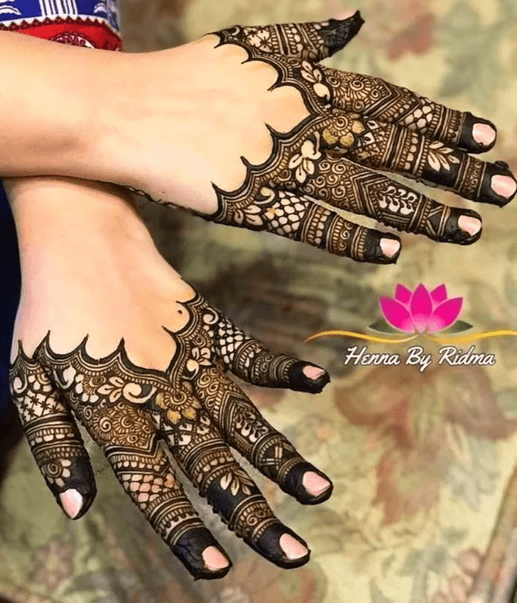 Enthralling Very Simple Mehndi Design