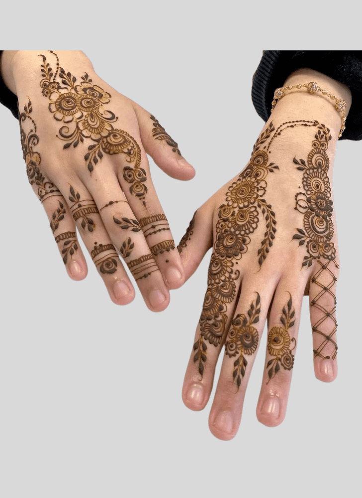 Captivating Vrindavan Henna Design