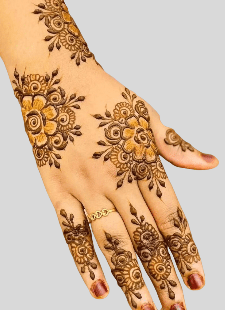 Classy Vrindavan Henna Design
