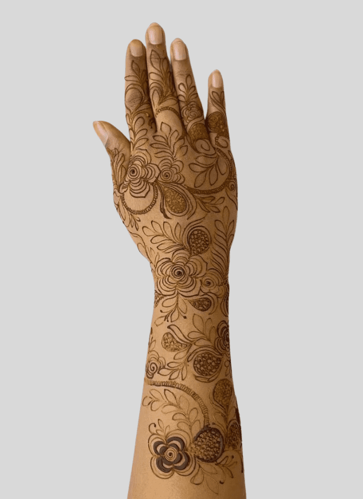 Nice Vrindavan Henna Design