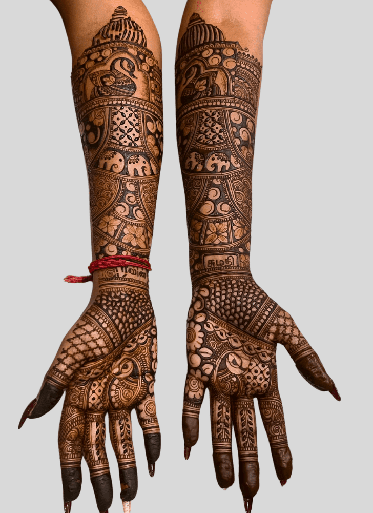 Captivating Wedding Henna Design