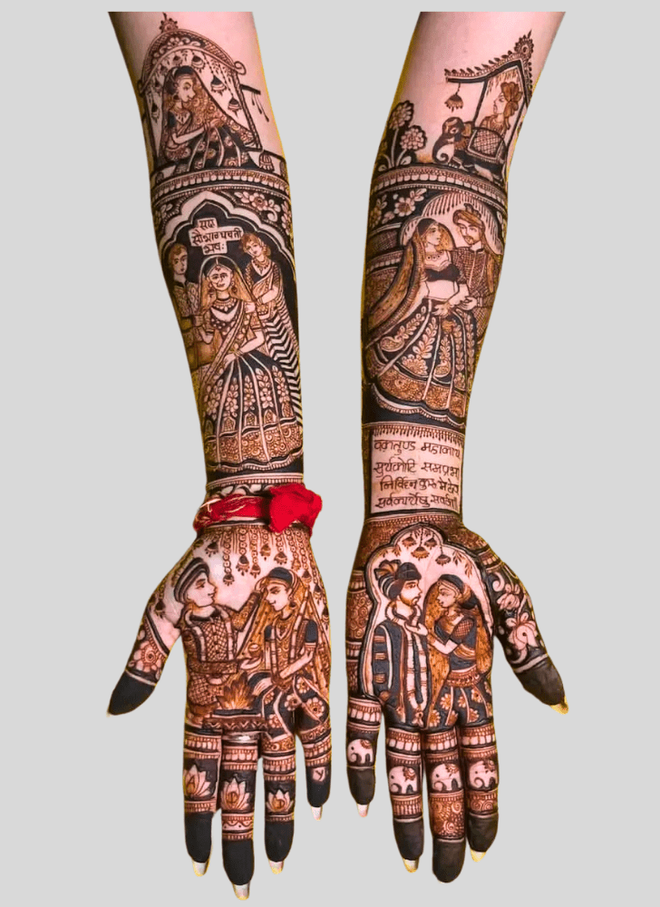 Arm Wedding Henna Design