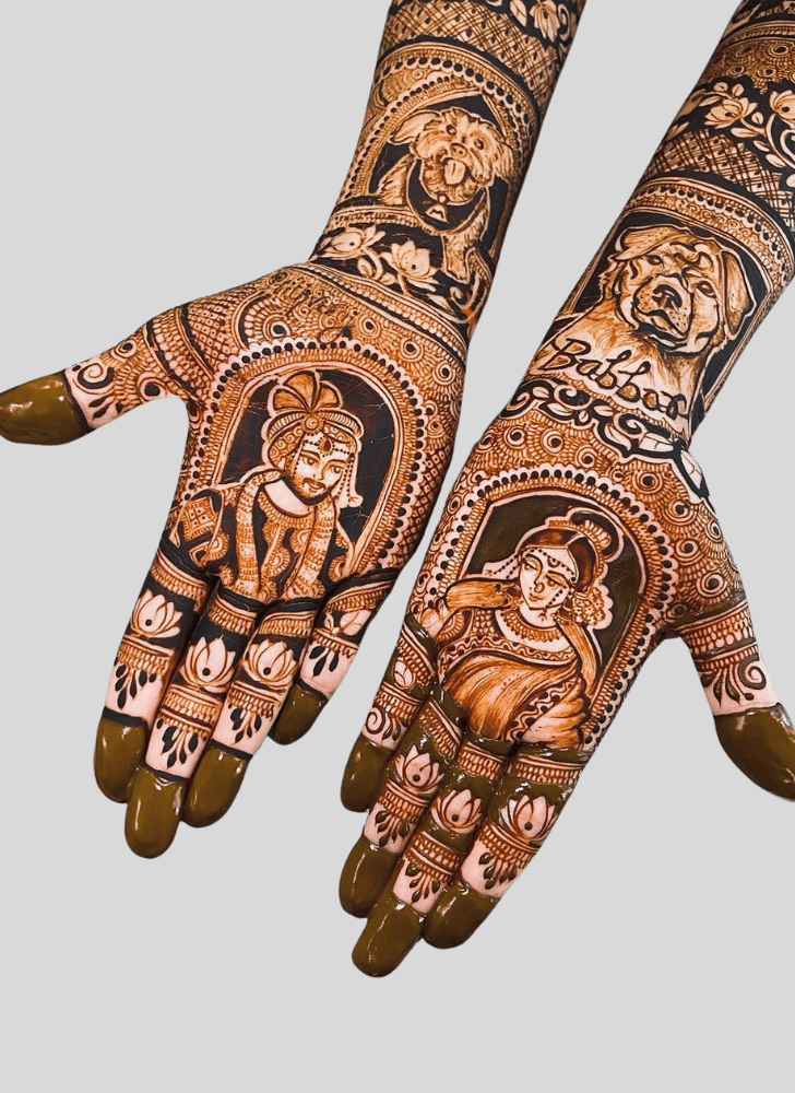 Arm Wedding Henna Design