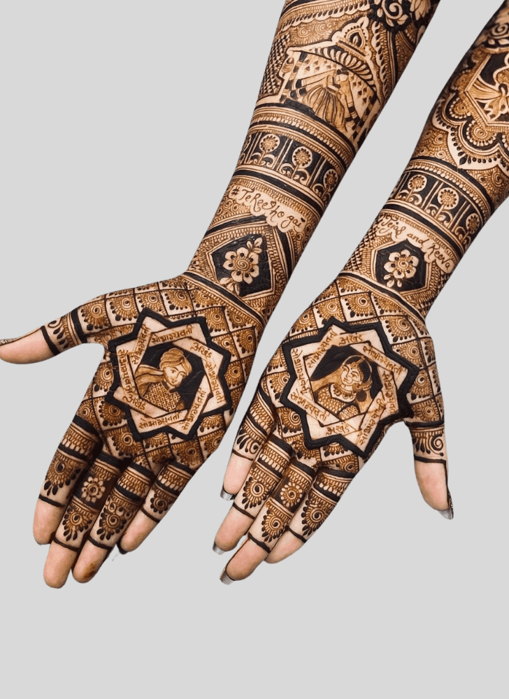 Elegant Wedding Henna Design