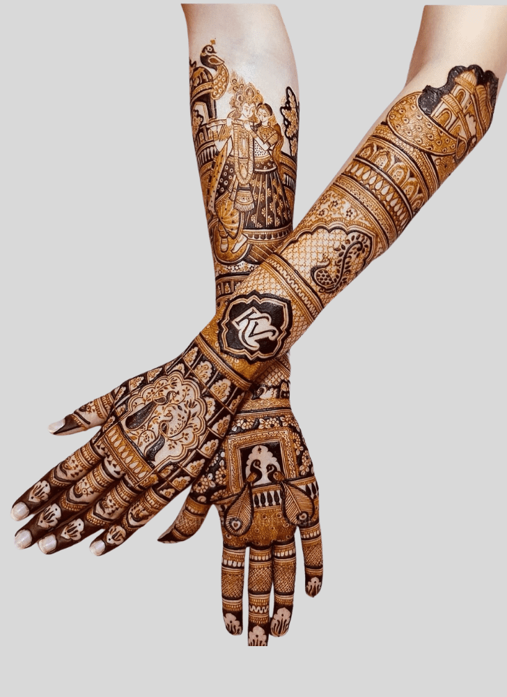 Enthralling Wedding Henna Design