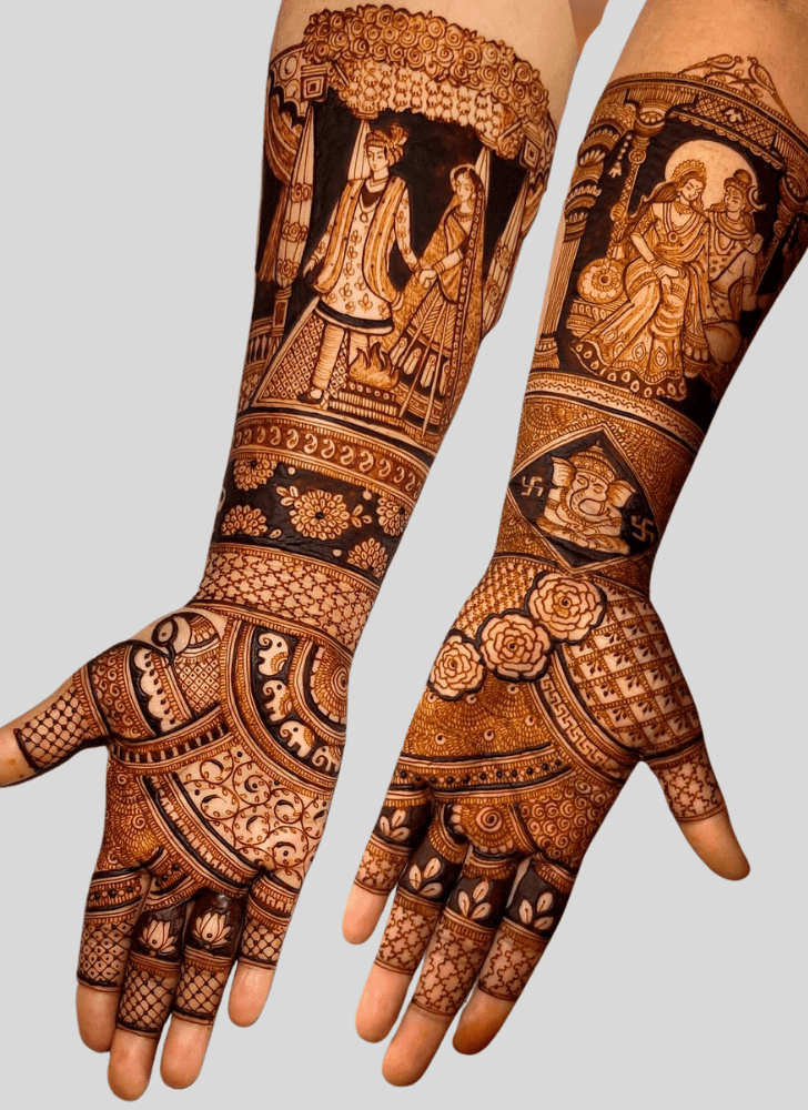 Excellent Wedding Henna Design