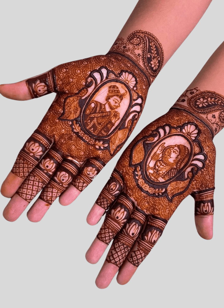 Exquisite Wedding Henna Design