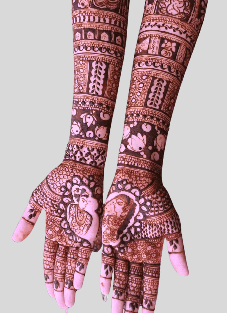 Fascinating Wedding Henna Design