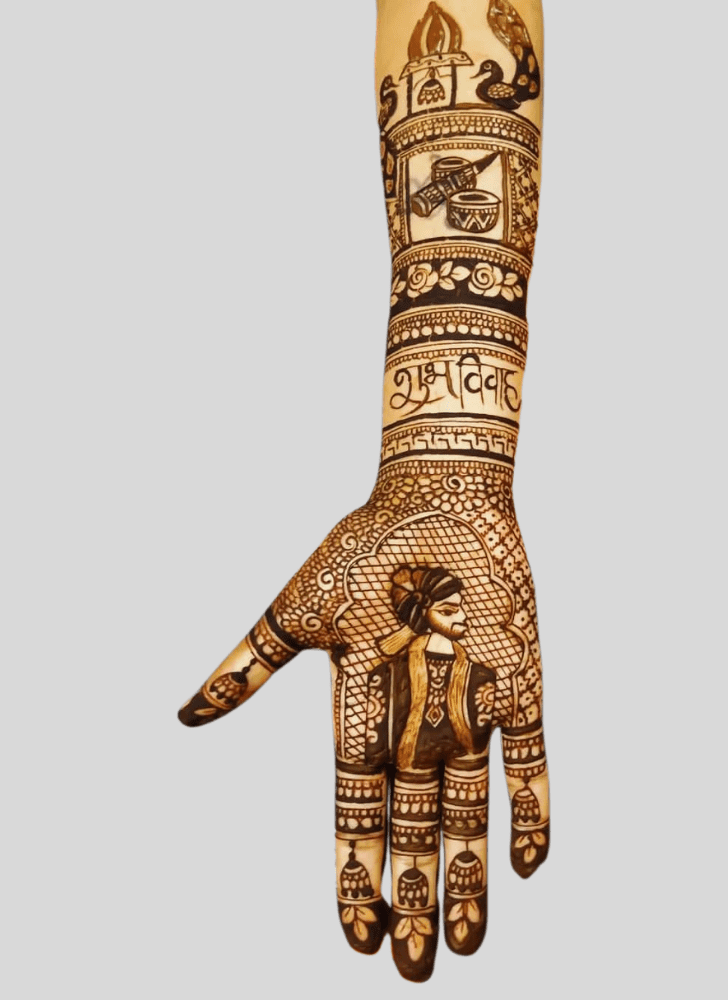 Fine Wedding Henna Design