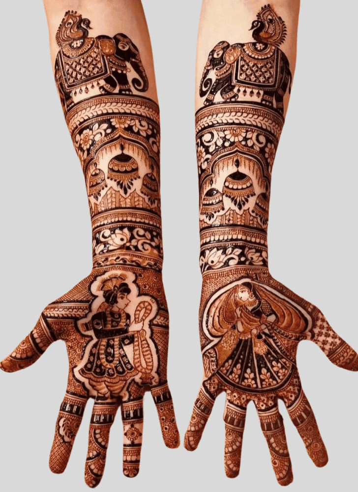 Marvelous Wedding Henna Design