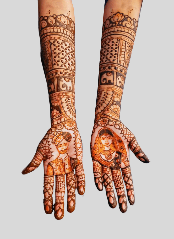 Nice Wedding Henna Design