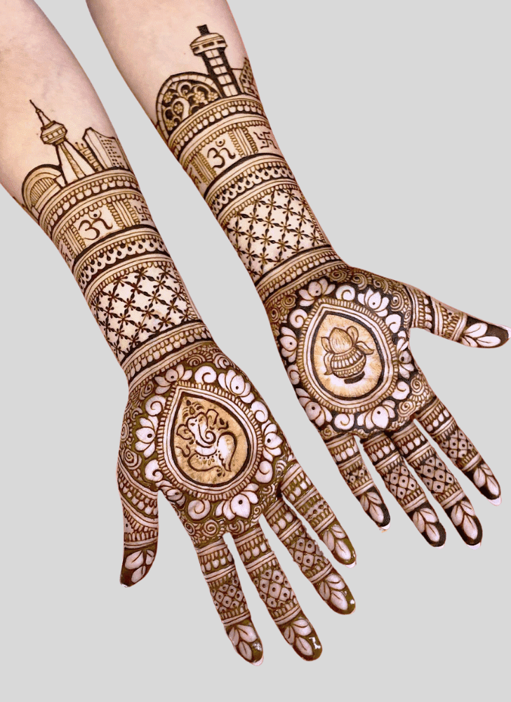 Resplendent Wedding Henna Design