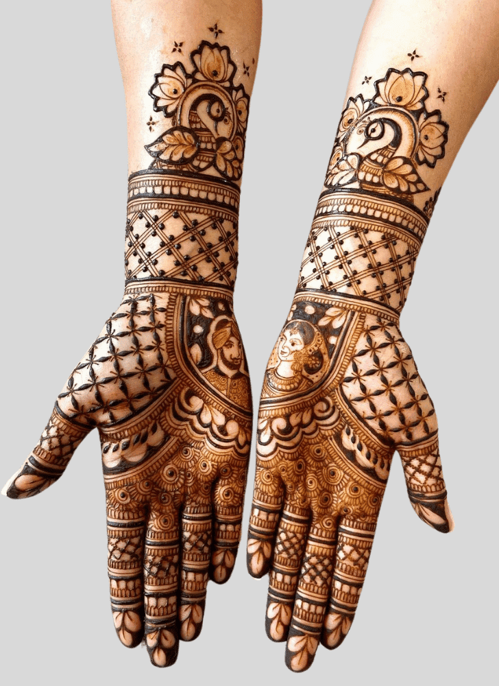 Shapely Wedding Henna Design