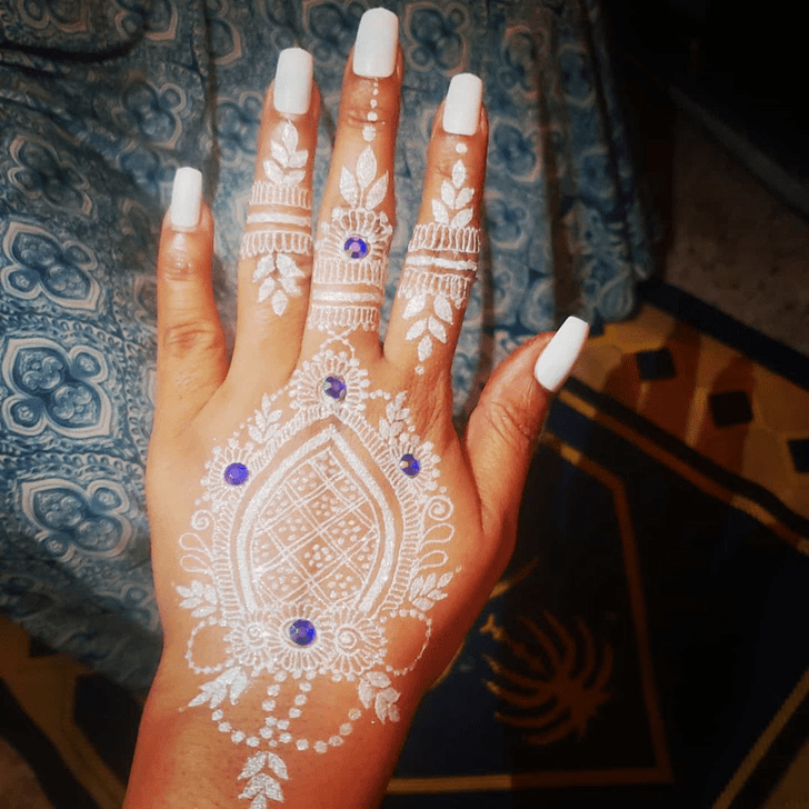 Diwali White mehndi